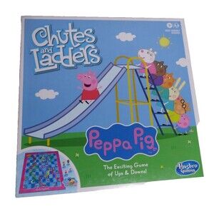 Chutes and Ladders: Peppa Pig Edition Board Game for Kids Ages 3 and Up New